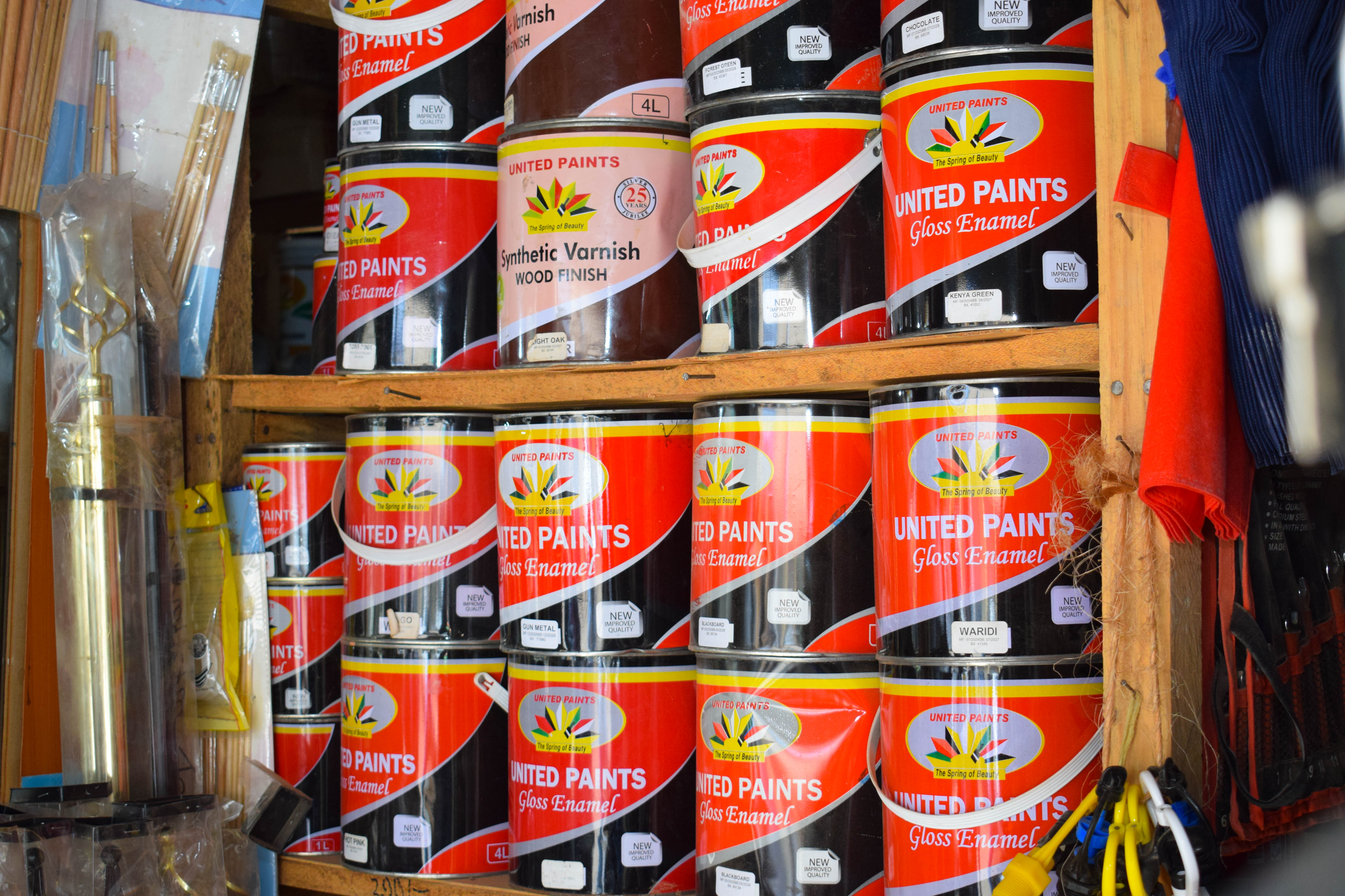 Crown Paints and painting supplies available at Lenako Hardware Voi